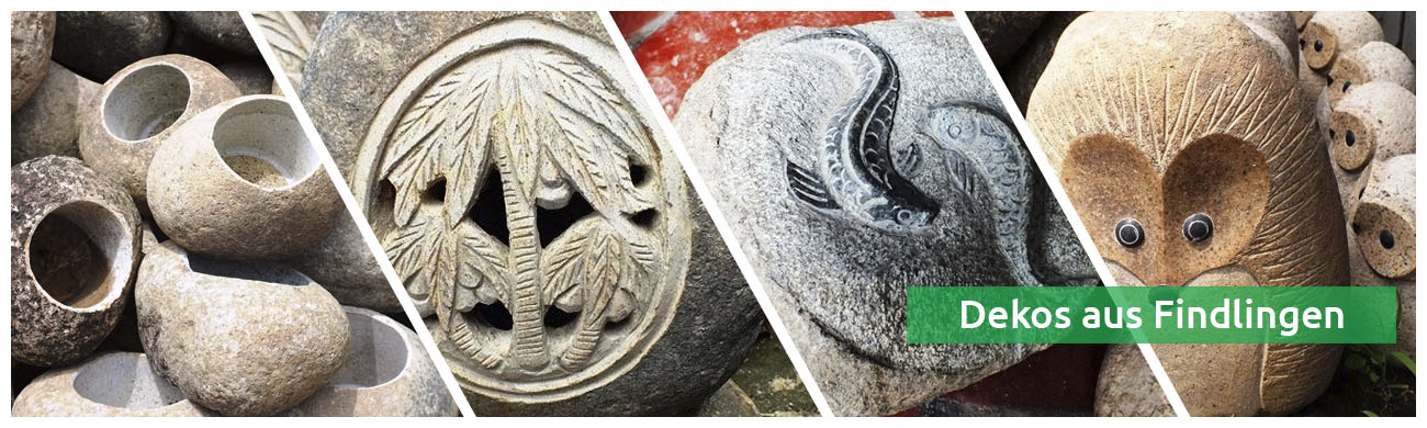 1 Dekos aus Findlingen